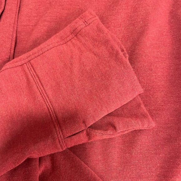 Soft surroundings Extra Soft Pullover Hooded 3/4 SL Sweater With Pockets Size PS - Picture 6 of 10